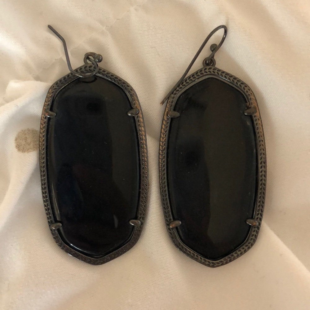 Kendra Scott Gunmetal Danielle Earrings